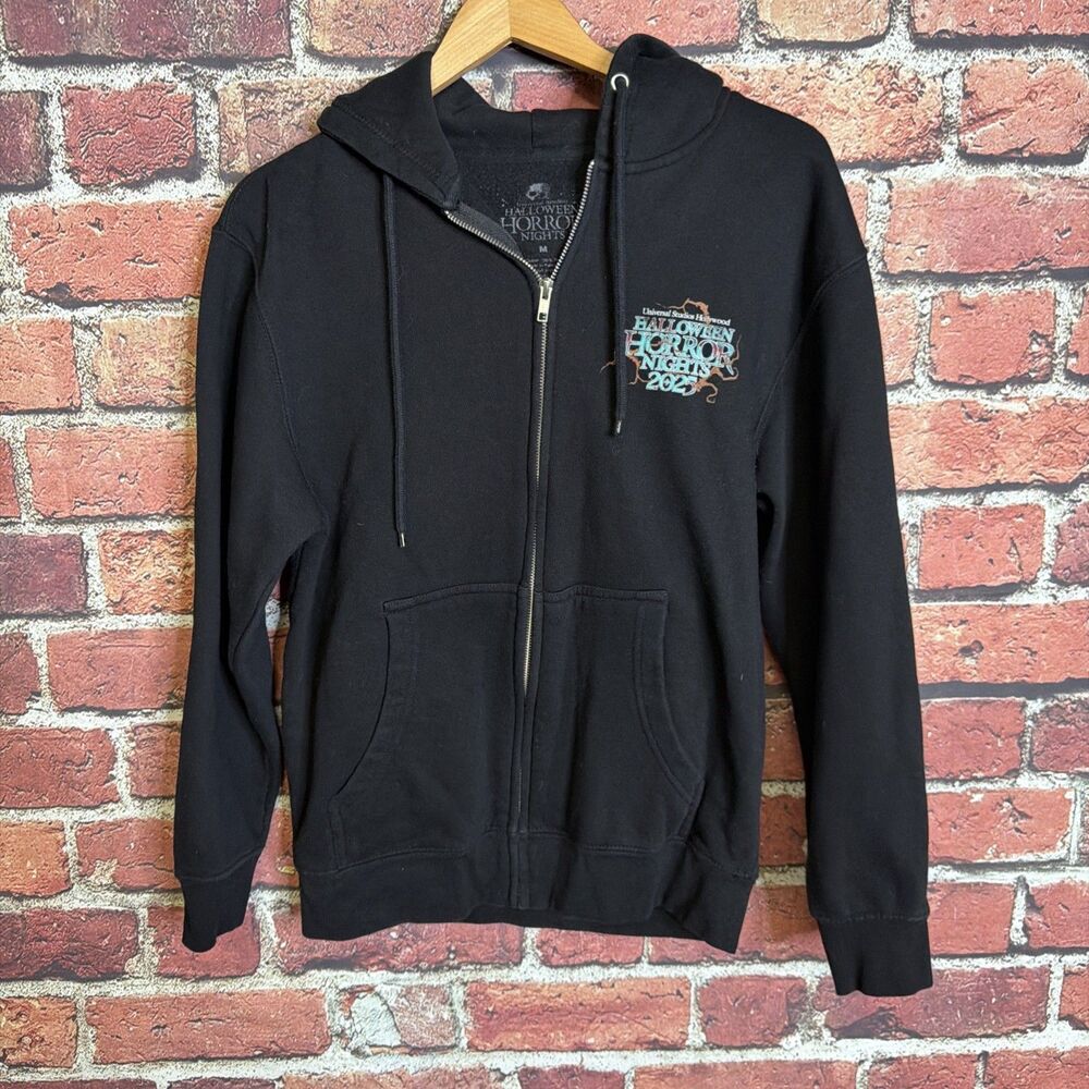 Universal Studios Hoodie Mens XL Black Halloween Horror Nights 2025 Jason Freddy - Picture 3 of 4